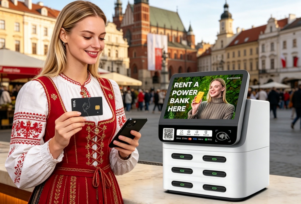 Poland Phone Charging Station, European blue ocean market, multi-scenario deployment with stable high returns, Litapower overseas Phone Charging Station solution